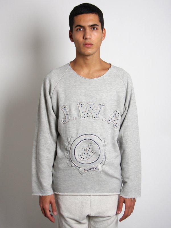 J.W.Anderson Hand Embroidered J.W.A Varsity Jumper
