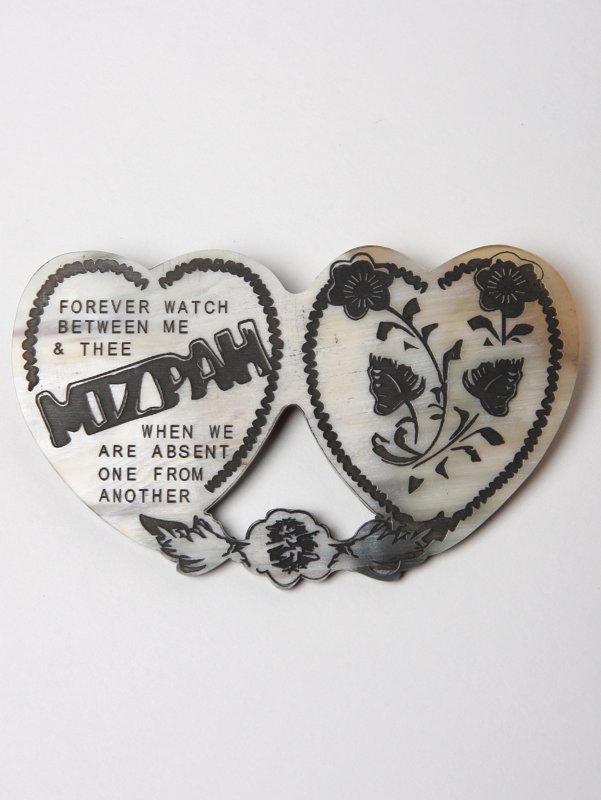 J.W. Anderson Horn Mizpah Brooch Large