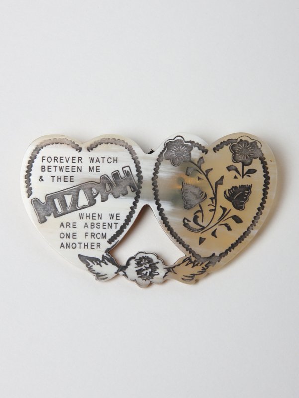 J.W. Anderson Horn Mizpah Brooch Small