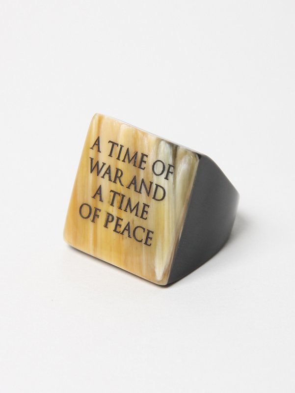 J.W. Anderson Square Ring ''A Time Of War'' 