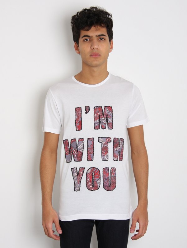 J.W. Anderson JW Anderson Mens I Am With You T-Shirt