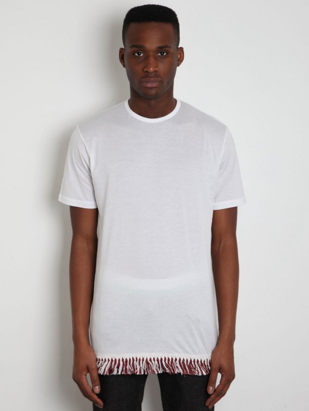 JW Anderson Men's Fringe Detail T-Shirt