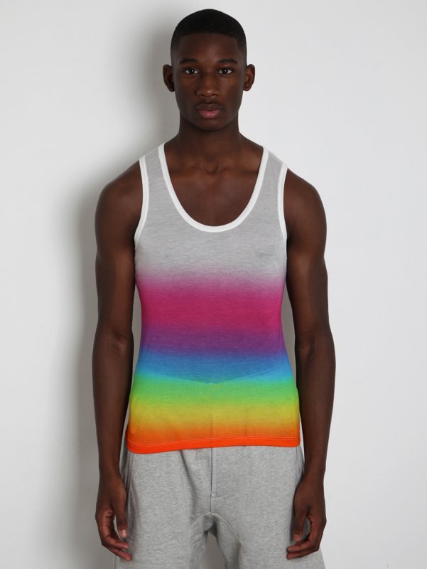 Christopher Kane Men's oki-ni Exclusive White Rainbow Vest