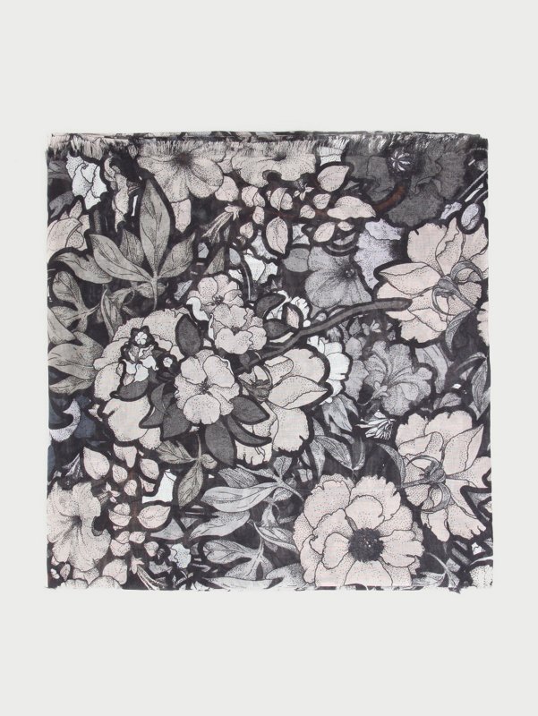 Christopher Kane All Over Floral Cashmere Scarf
