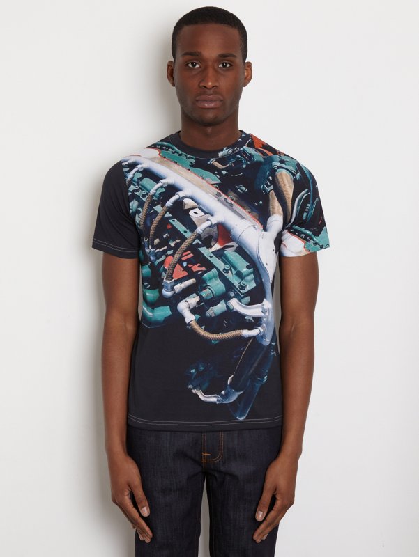 Christopher Kane Men's Black Engine T-Shirt