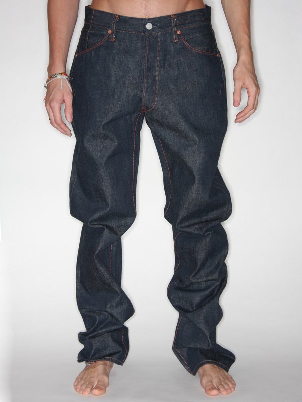 Kato Back Flap Pocket Raw Denim