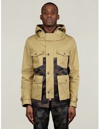 Men's Leopard Insert Parka Jacket