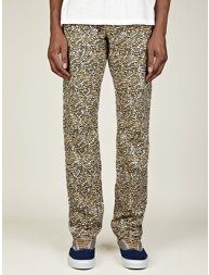 Men's Leopard Print Regular Jeans