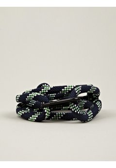 Men's 8mm Navy Nylon Cord Belt