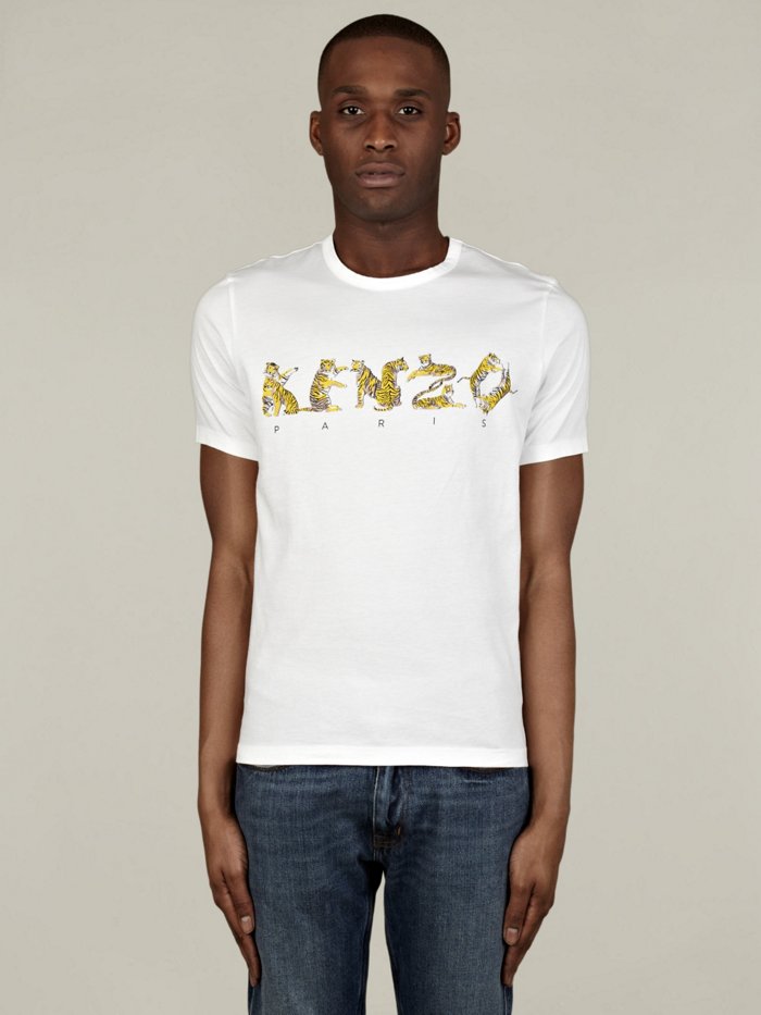 Kenzo Mens Jungle Tiger T-Shirt