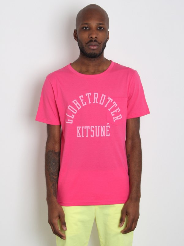 Kitsune Round Neck Globetrotter T-Shirt