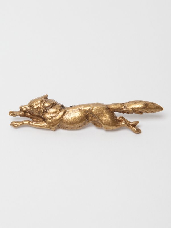 Kitsune Big Gold Fox Pin