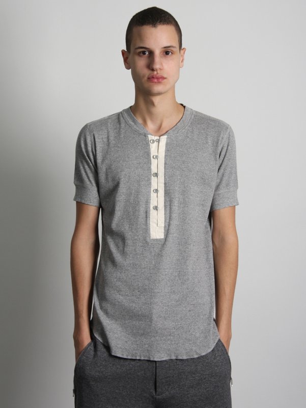 Unbranded KZO Half Placket Jersey T-Shirt