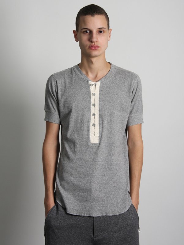 Kzo Half Placket Jersey T-Shirt