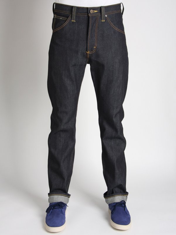 Lee 101 Z K Regular Selvedge Washed Denim Jeans 