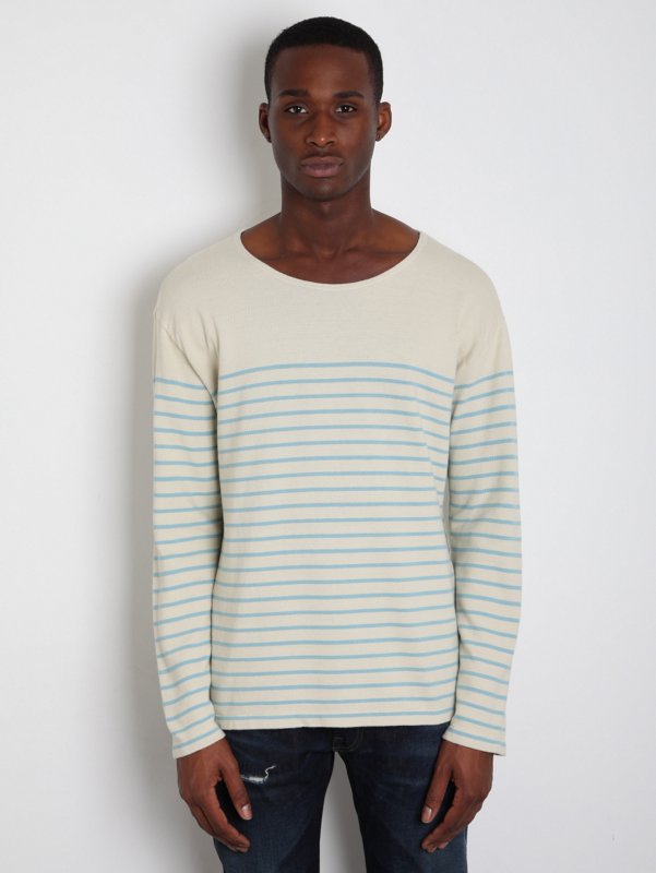 Levi's Vintage Clothing Men's 1930s Long Sleeved Striped Breton T-Shirt