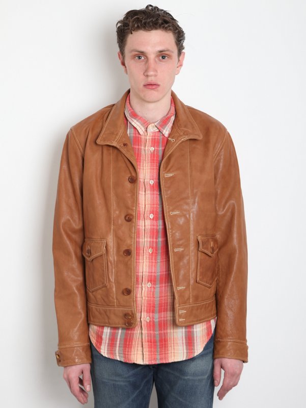 Levi's Vintage Clothing Men's 1930s Menlo Leather Jacket