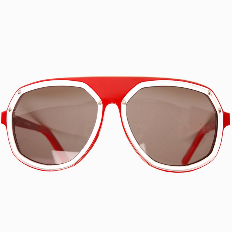 Linda Farrow x Raf Simons Angular Aviator Sunglasses