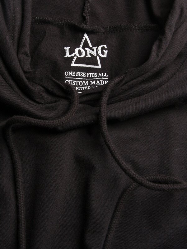 Long - Hood Black Tee