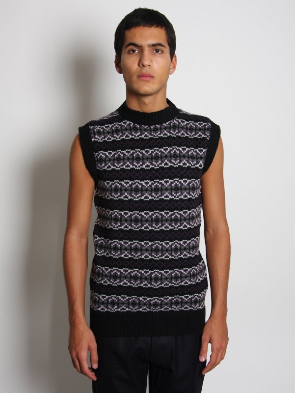 Lou Dalton Fairisle Knit Crewneck Tank Top