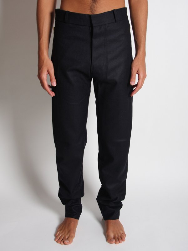 Lou Dalton Wool Flannel Zip Trouser
