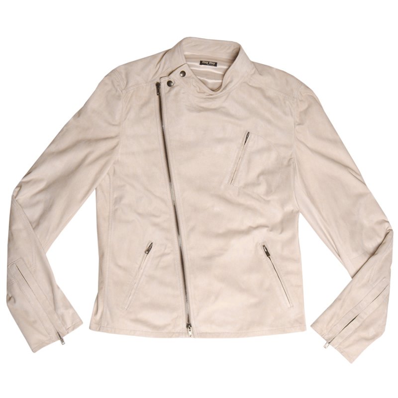 MIU MIU Suede Biker Jacket