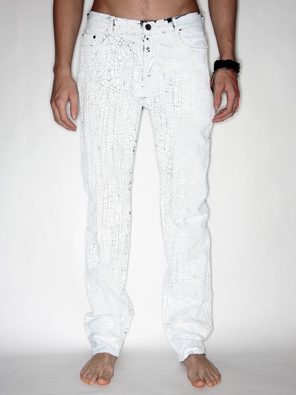 MARTIN MARGIELA Regular Painted Pants