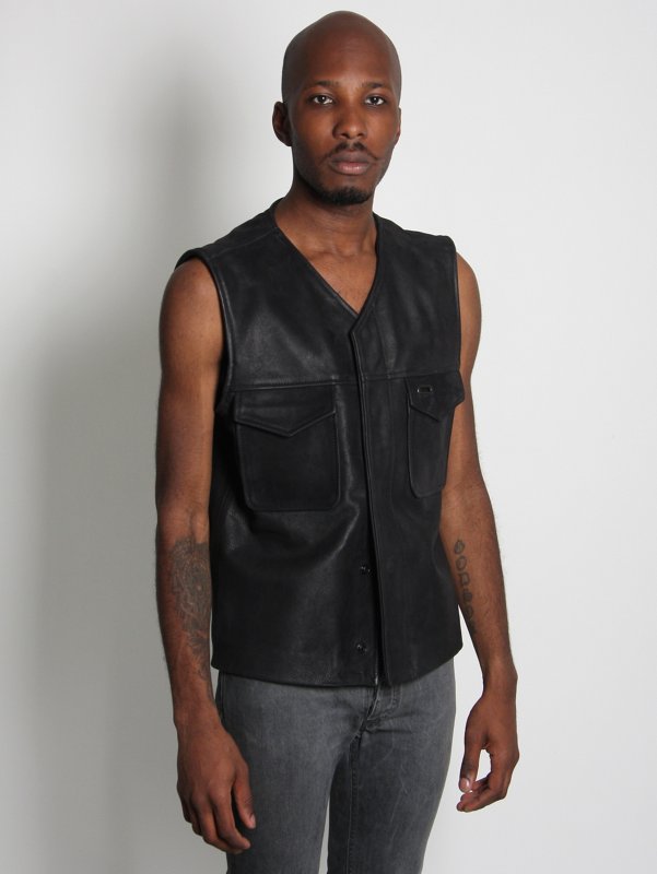 Maison Martin Margiela 14 Replica Two Pocket Leather Gilet