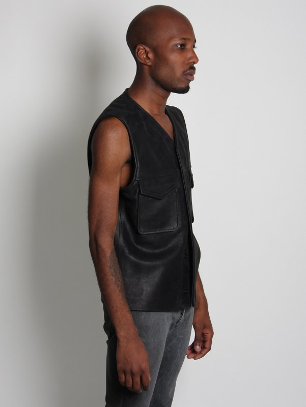 Maison Martin Margiela 14 Replica Two Pocket Leather Gilet