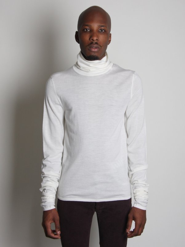 Maison Martin Margiela Funnel Neck Long Sleeved T-Shirt