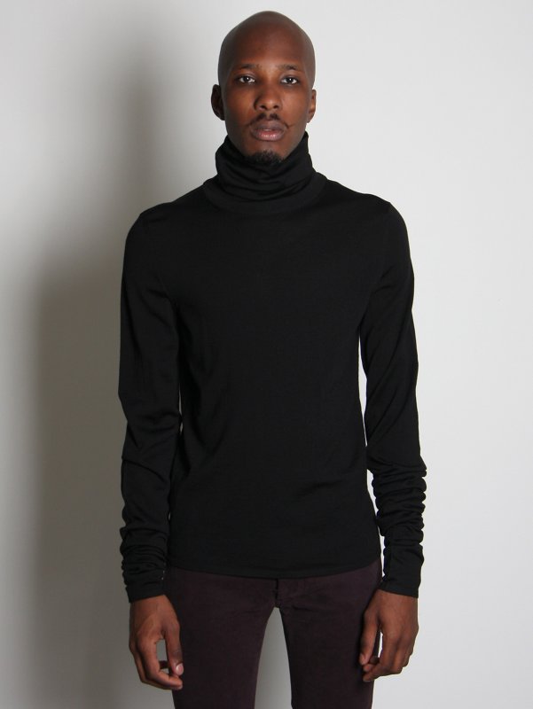 Maison Martin Margiela Funnel Neck Long Sleeved T-Shirt