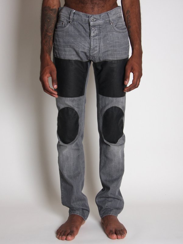 Maison Martin Margiela 10 Slim Leather Patch Jean