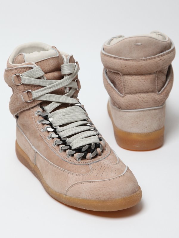 maison martin margiela suede hi top chain sneakers. been a while since Maison+martin+margiela+suede+hi+top+chain+sneakers