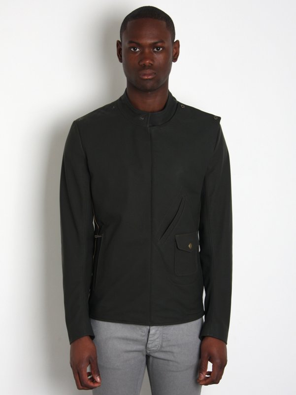 Maison Martin Margiela 14 Replica Pocket Detail Leather Sports Jacket