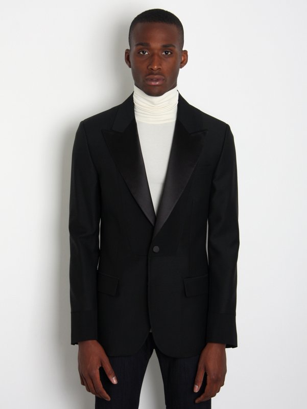 Maison Martin Margiela 10 Men's Contrast Neck Tuxedo Jacket