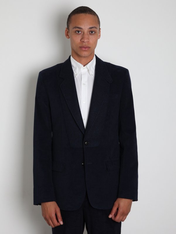 Maison Martin Margiela 10 Men's Contrast Collar and Bib Suit Jacket