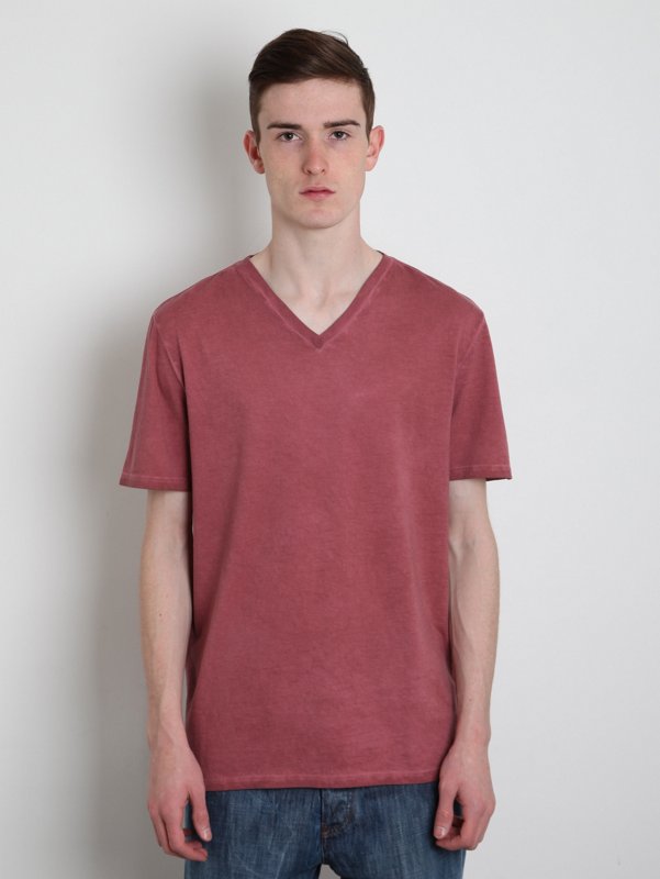 Maison Martin Margiela 10 Men's Double Dyed V Neck T-Shirt