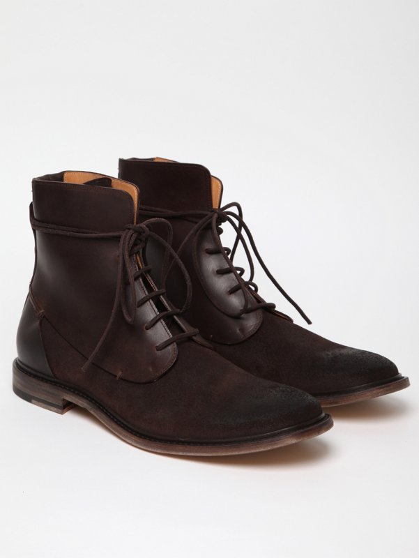 Maison Martin Margiela 22 Men's Waxed Suede and Leather Boot