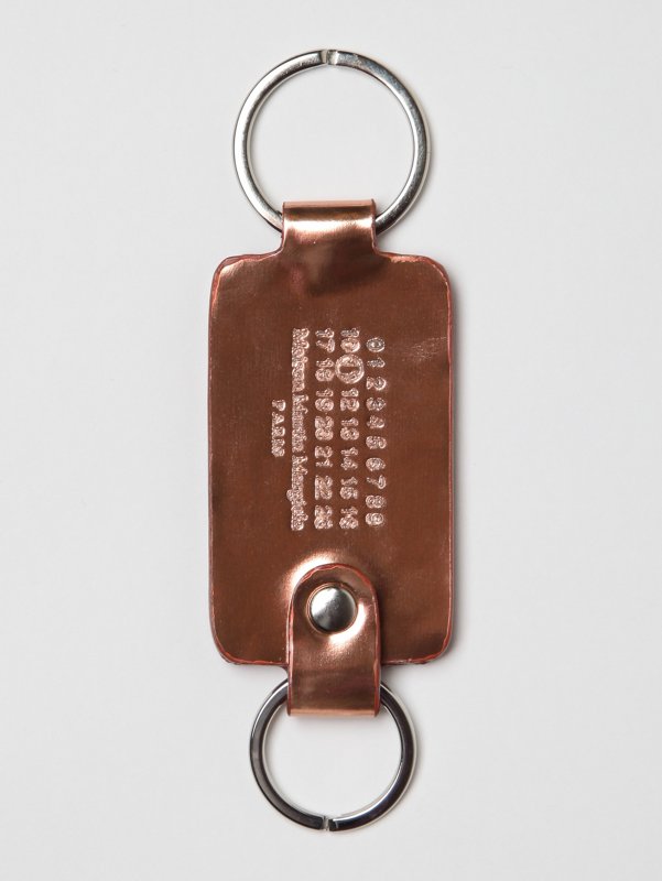 Maison Martin Margiela 11 Men's Mirror Effect Leather Key Ring
