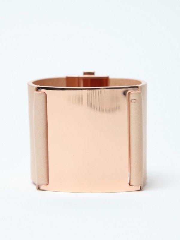 Maison Martin Margiela 11 Brass And Leather Bracelet