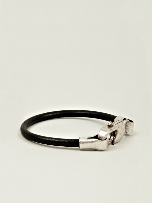 Maison Martin Margiela 11 Mens Brass and Leather Bracelet