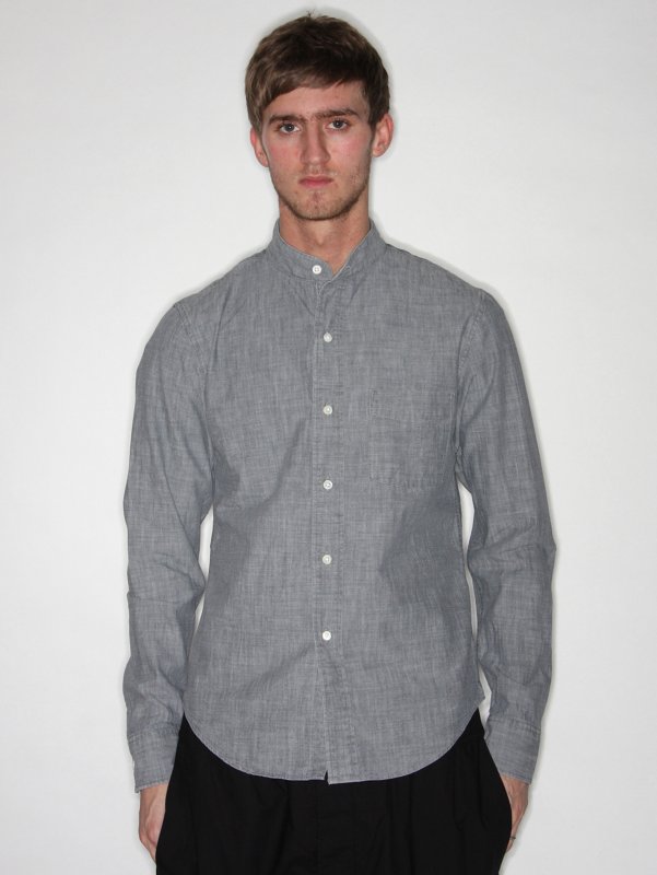 NOM DE GUERRE Band Collar Shirt