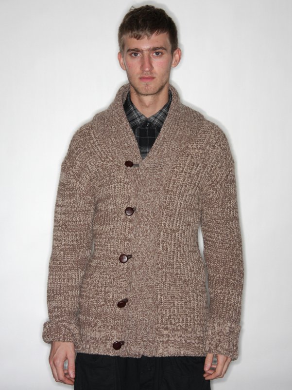 NOM DE GUERRE Shawl Collar Cardigan