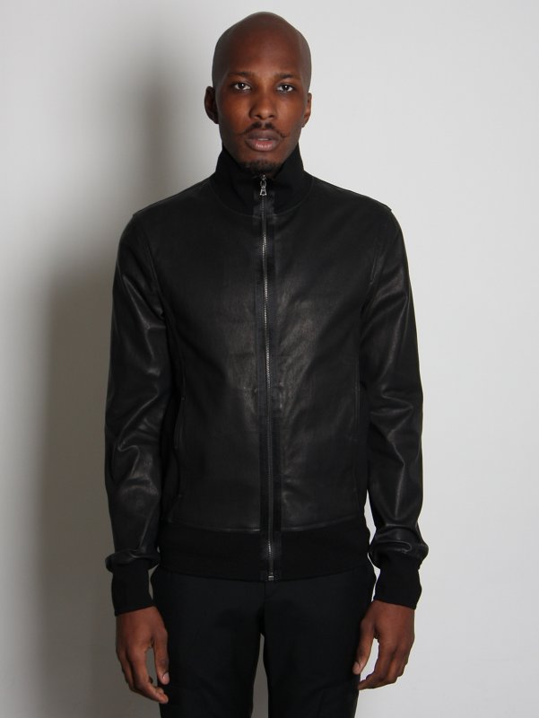 Neil Barrett Leather Bomber Jacket