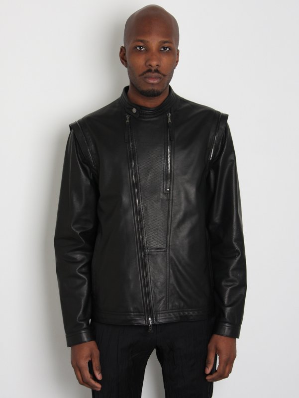 Neil Barrett Leather. Neil Barrett Leather Airtex