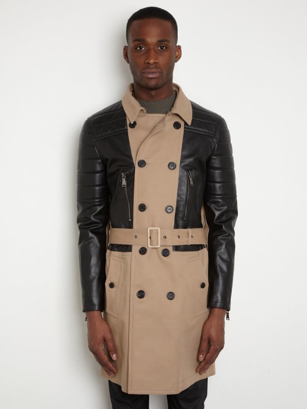 Neil Barrett Men's Hybrid Biker Mac