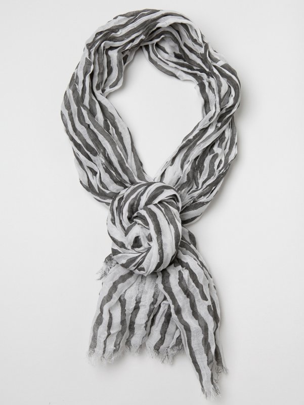 Neil Barrett Men's Irregular Printed Linen Scarf