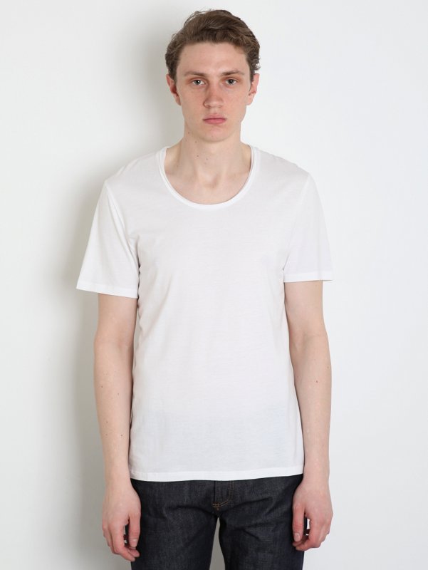 Neil Barrett Mens Raw Edge Collar T-Shirt