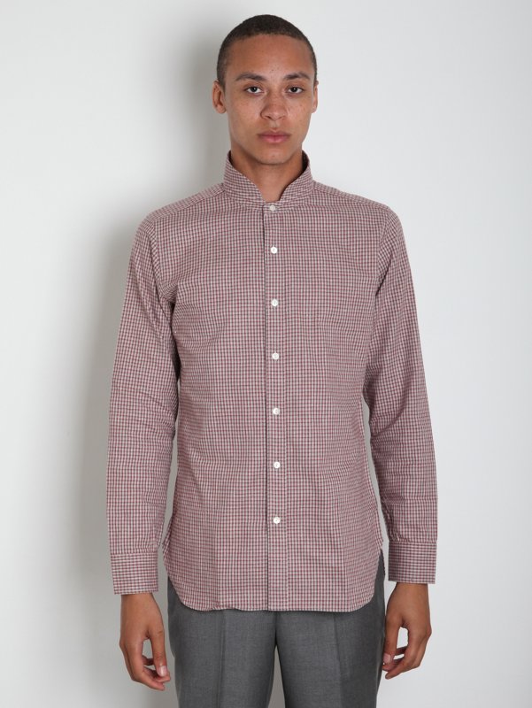 N Hoolywood Men's Standing Collar Shirt
