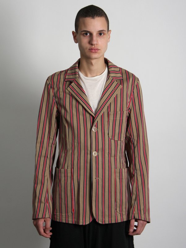 Nigel Cabourn Chitiagong Striped Cricket Jacket